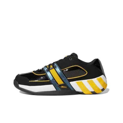 Adidas Agent Gil Restomod Vintage Basketball Shoes Men Low-Top Black/Yellow