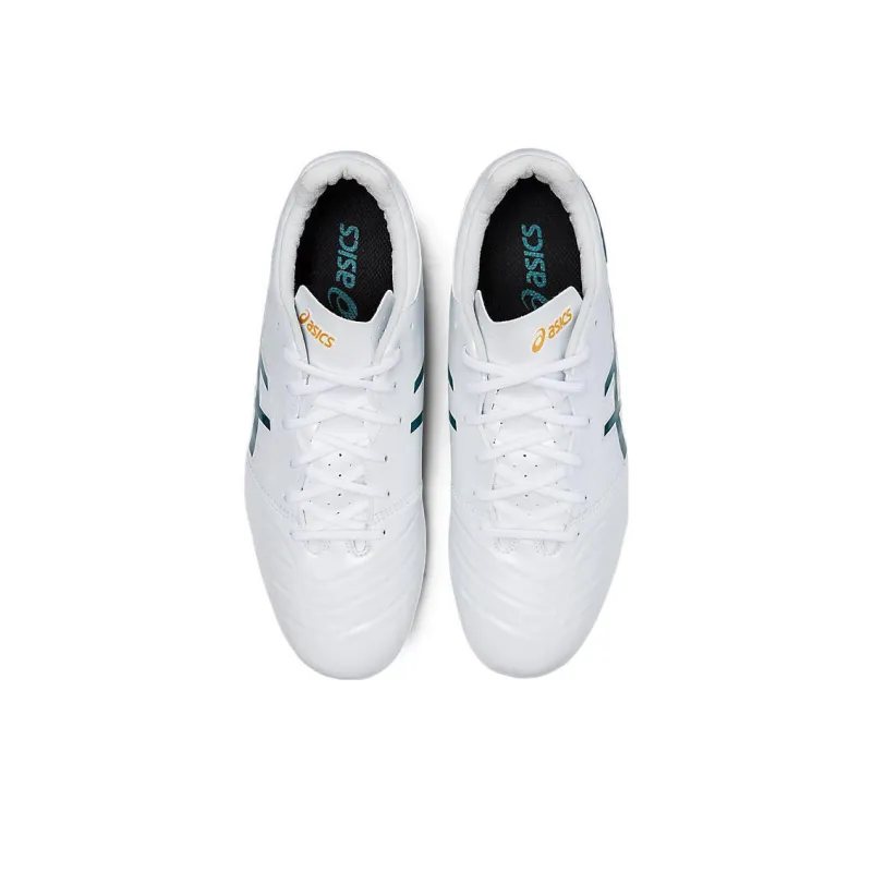Asics Ds Light Club IC/IN Artificial Ground Cushioning Anti-Slip And Wear-Resistant Soccer Shoes Men's White Green-4