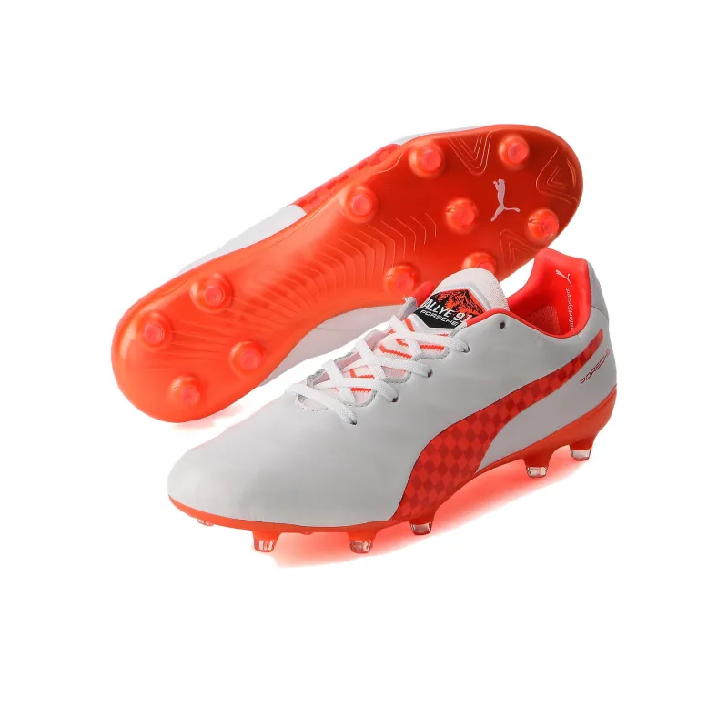 PUMA King Platinum 21 Rally Fg 'White Orange'-2