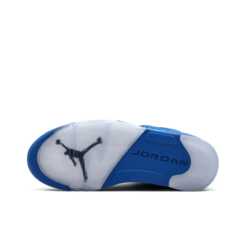 Jordan 5 Retro Blue Suede-3
