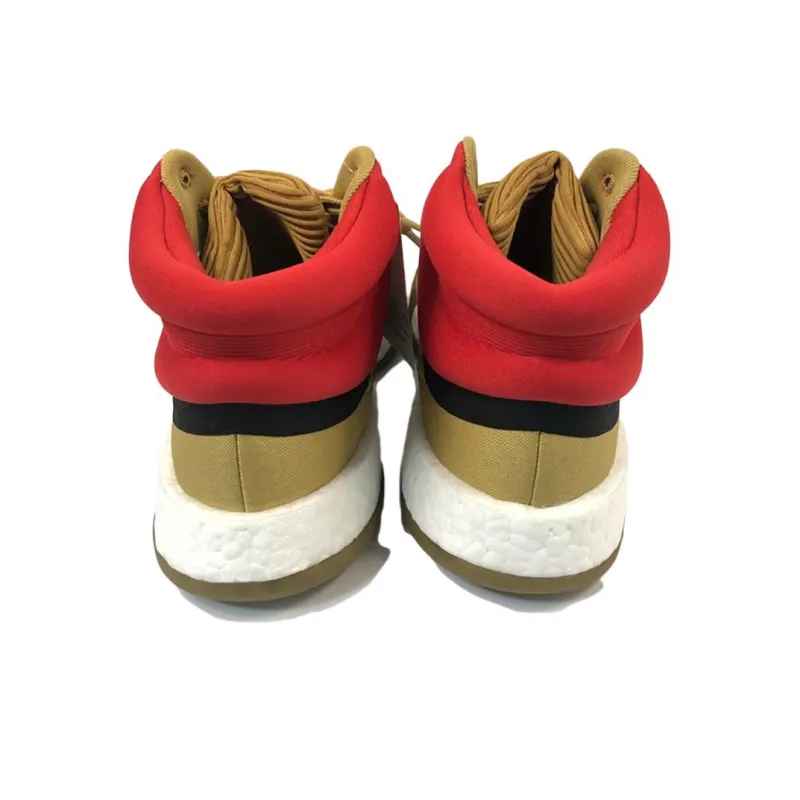 Adidas Marquee Boost Gold Black Red-4