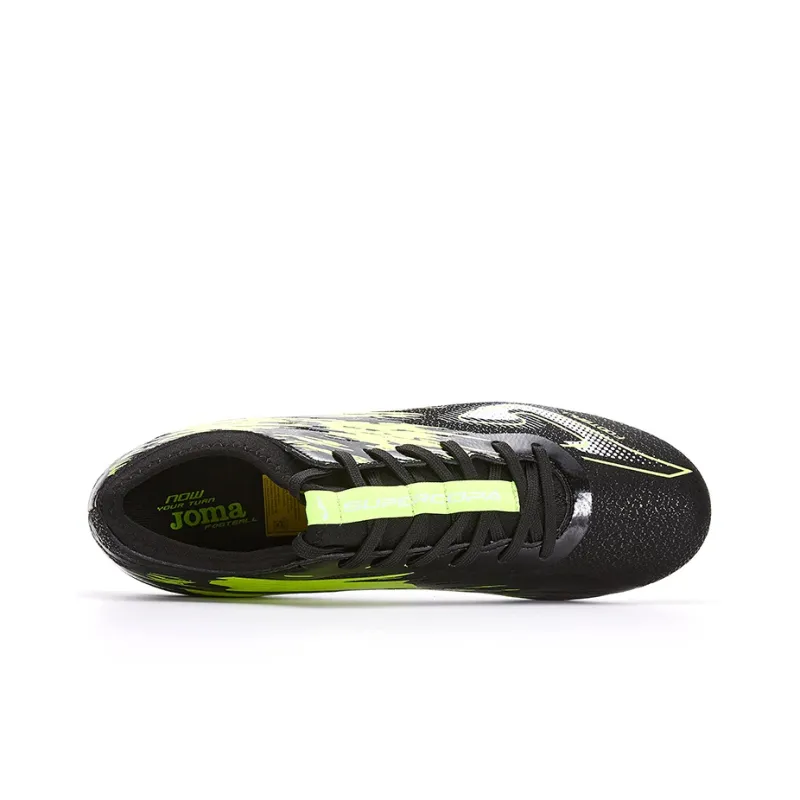 Joma AG Rubber Short Studs Wear Resistant Coverage Soccer Shoes Men's Black Yellow-3