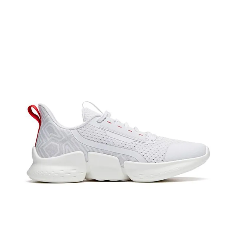 Anta Variety Training Collection Shock Absorbers With Slip Resistant Features Low Top Training Shoes Men's White Red-1