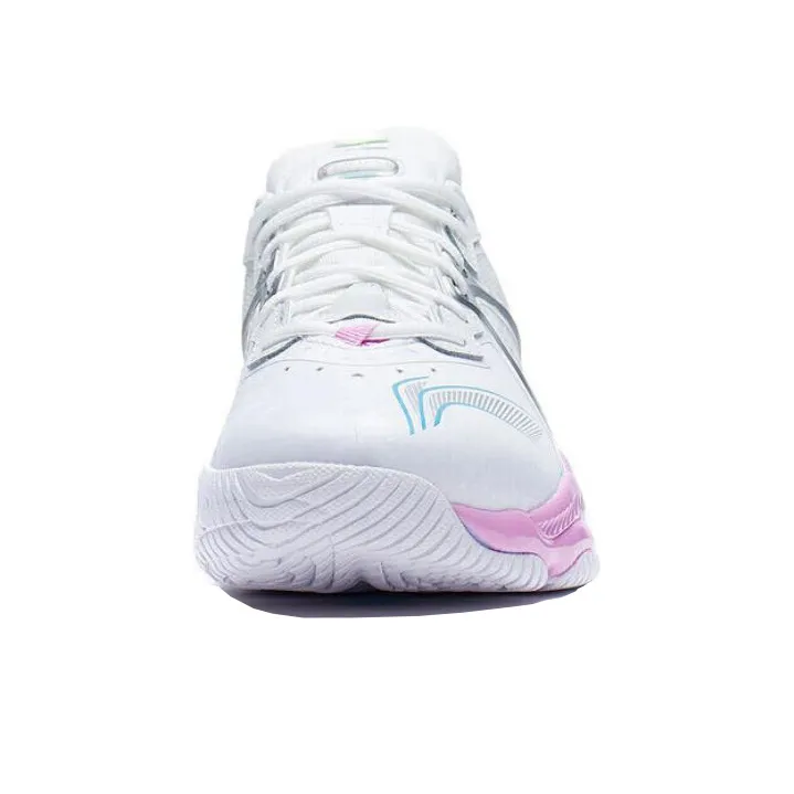 LiNing Chameleon 6.0 Cushioning Anti Slip And Wear Resistant Breathable Rebound Low Top Badminton Shoes Unisex White-3