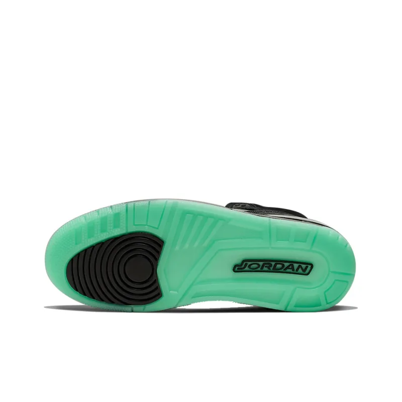 Jordan Spizike Black Green Glow-4