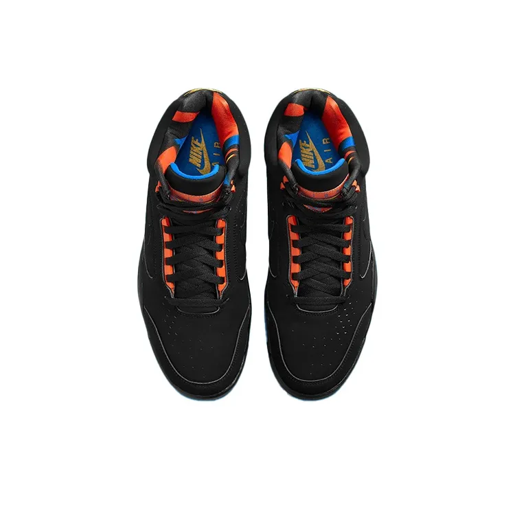 Nike Air Flight Lite Ii Mid Black Team Orange-3