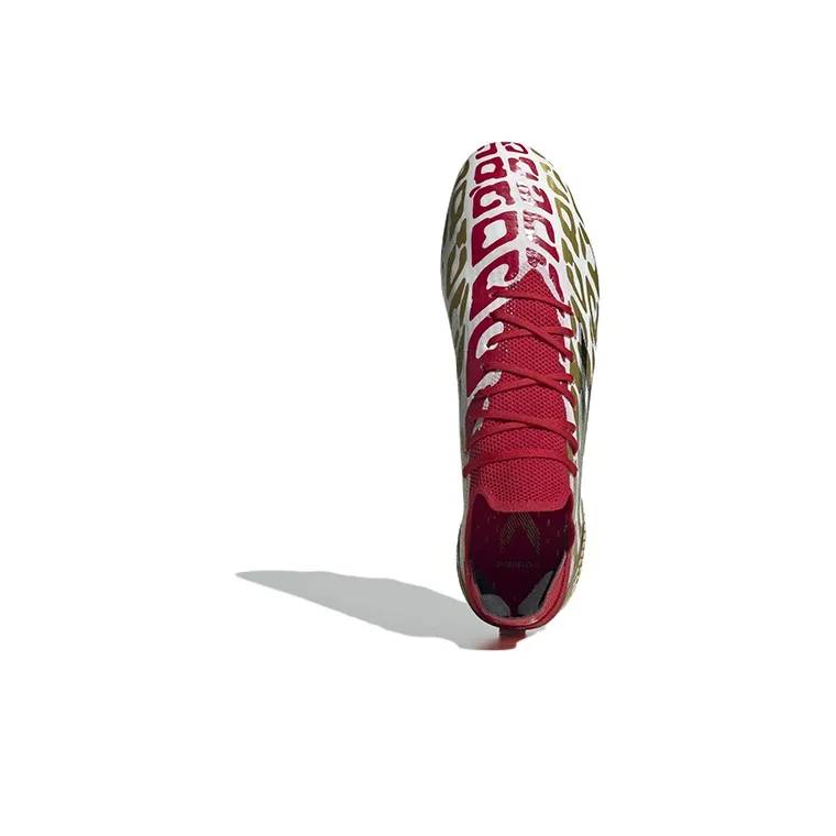 Adidas X Speedflow Mo Salah.1 Fg Gold White Scarlet-4