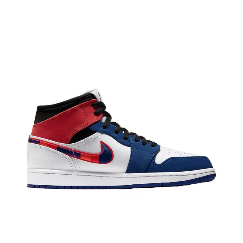Jordan 1 Mid 'Multi-Color Swoosh'-1