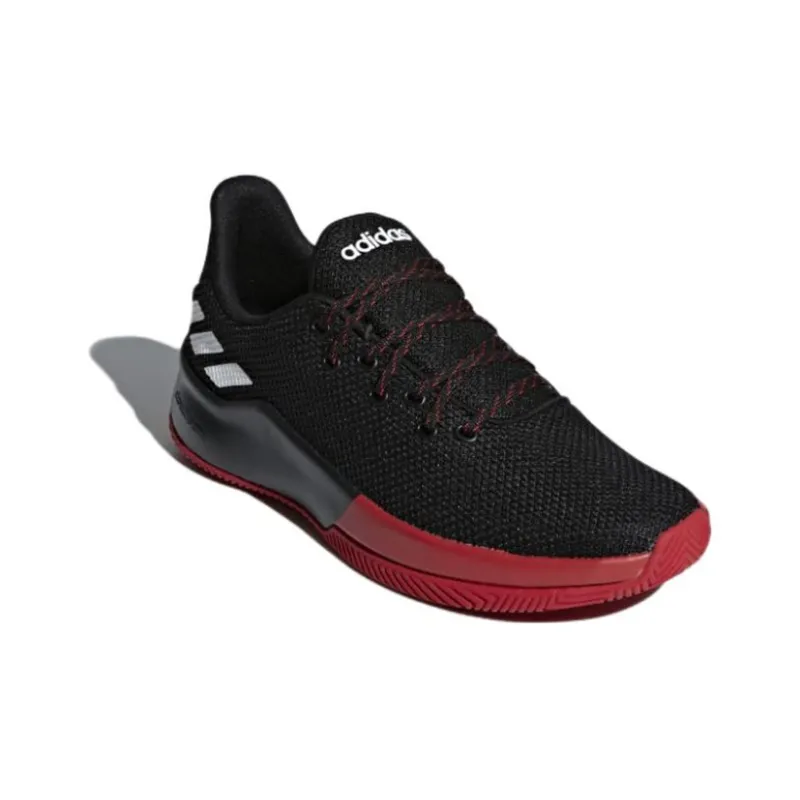 Adidas Neo Spd Takeover Abrasion Resistant Low Top Vintage Basketball Shoes Men's Black Red-2