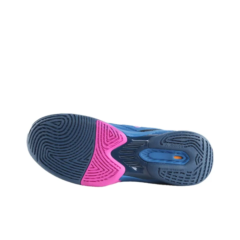 VICTOR Anti Slip And Wear Resistant Breathable Low Top Badminton Shoes Unisex Blue-2