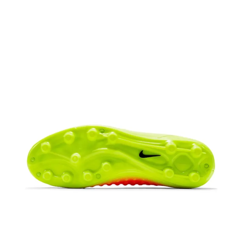 Nike MAGISTA ONDA 2 HG Rubber Short Studs Cushioning Anti-Slip And Wear-Resistant Soccer Shoes Men's Green Orange-5