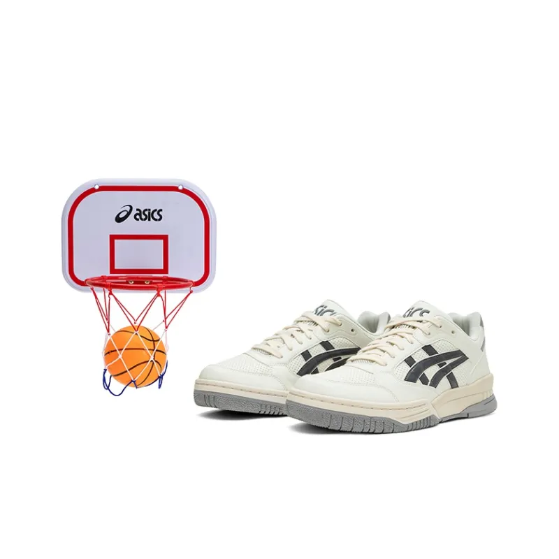 Asics Gel Spotlyte Vintage Basketball Shoes Unisex Low Top Stone Gray-0