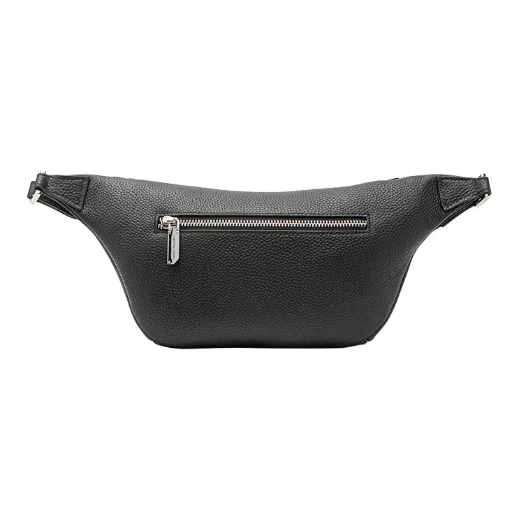 VANESSA HOGAN Monogram Cow Leather Shoulder Bags Sling Bags Medium Size Men's Black-8