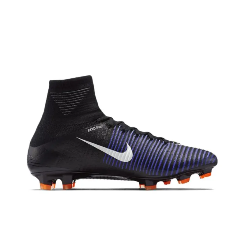 Nike Mercurial Superfly 5 FG Rubber Long Studs Natural Ground Cushioning Anti Slip And Wear Resistant Soccer Shoes-1