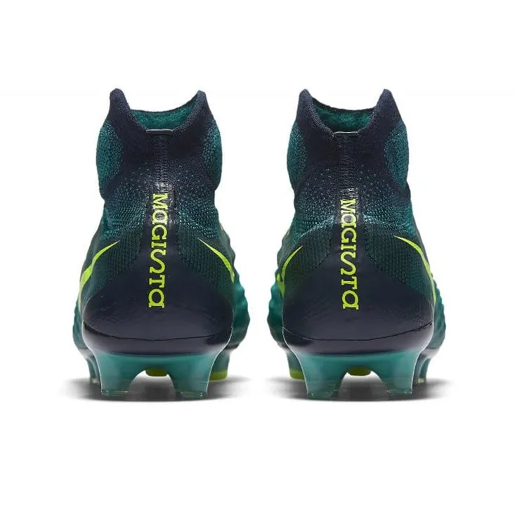 Nike Magista Obra 2 Soccer Shoes Men Mid-Top Green/Yellow-4