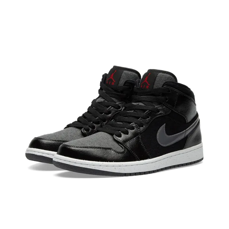 Jordan 1 Mid Premium Winterized Black Grey-2