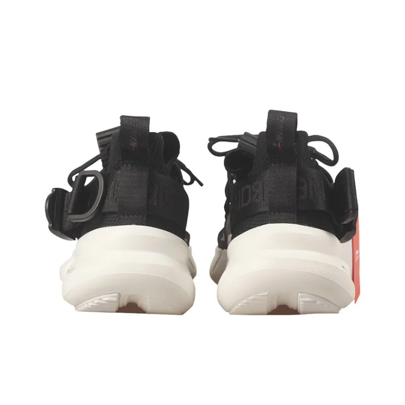 Neil Barrett x LiNing Essence 2.3 Cushioning Breathable Low Top Vintage Basketball Shoes Men's Black White-3