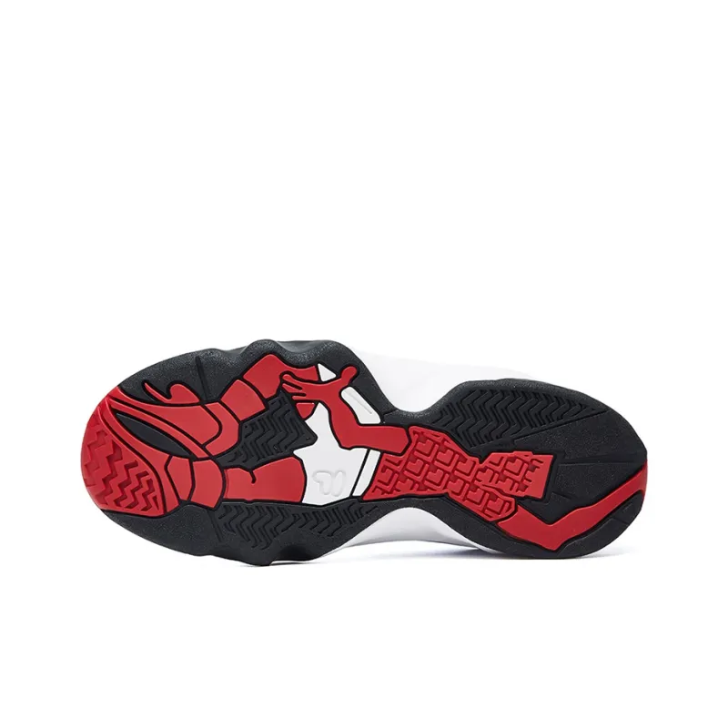 FILA Janball Mid Retro White/Black/Red Women's-4