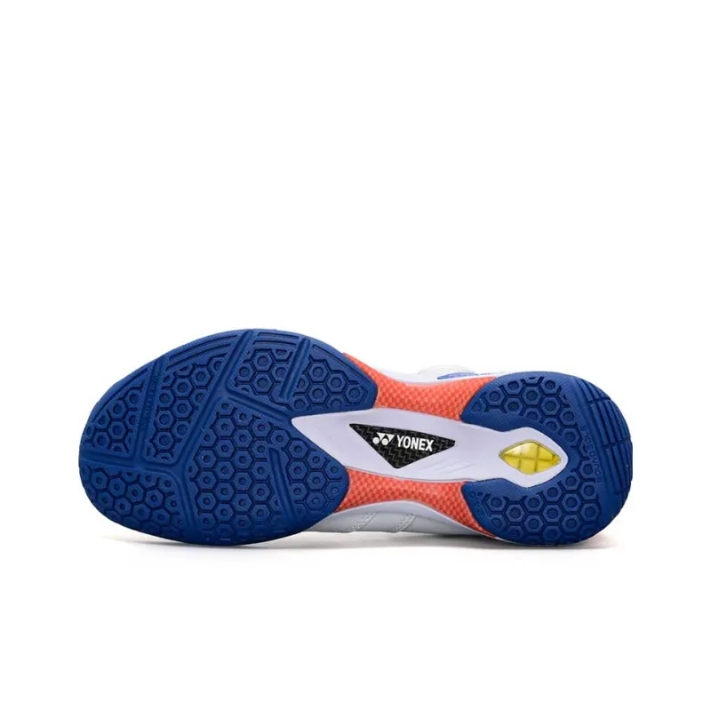 YONEX Power Cushion Lightweight Cushioning Low Top Badminton Shoes Unisex White Blue-4