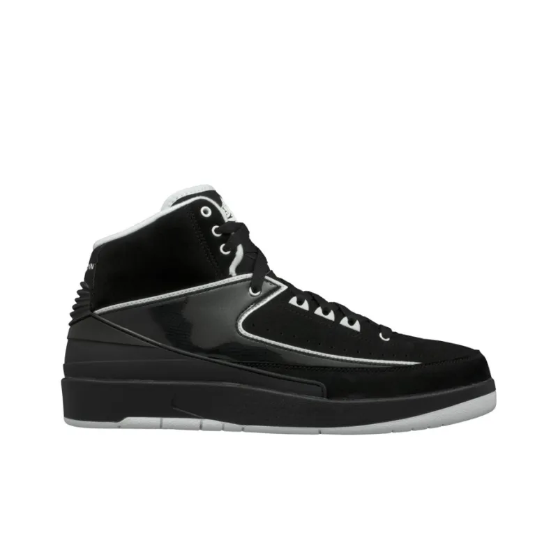 Jordan 2 Retro Qf Black White-1