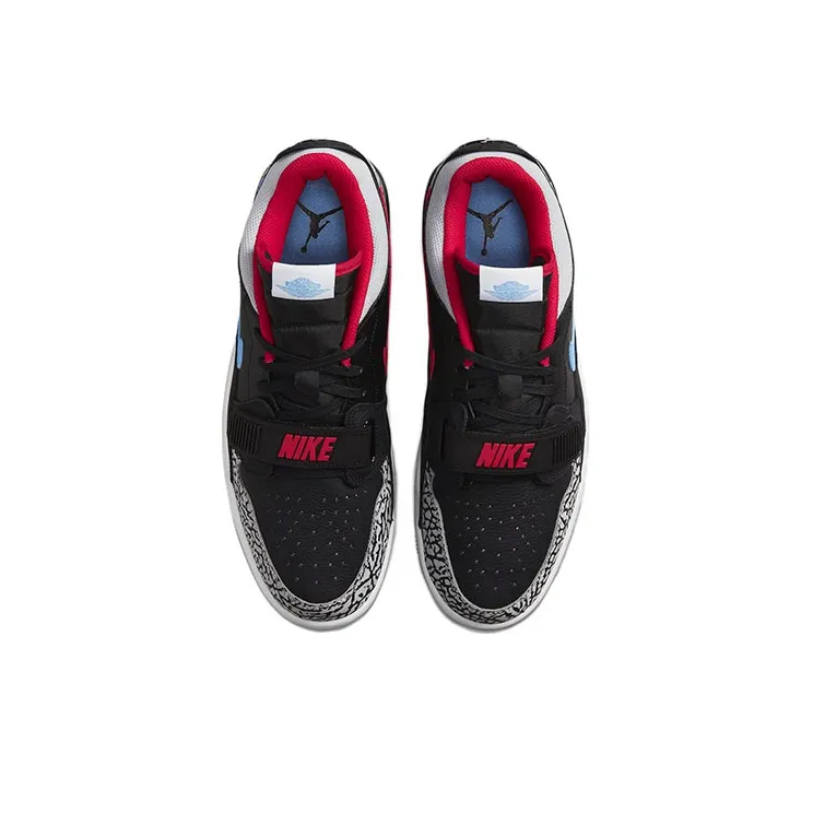 Jordan Legacy 312 Low Black Valor Blue-4