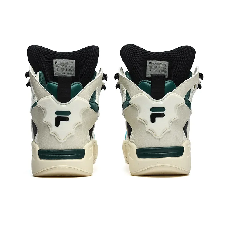 FILA FUSION Desperado Vintage Basketball Shoes 'White Green Black'-4