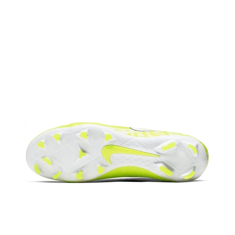 Nike Phantom Vision Soccer Shoes Men Mid-Top Neon Yellow-4