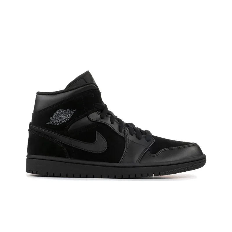 Jordan 1 Mid Triple Black 2018-1