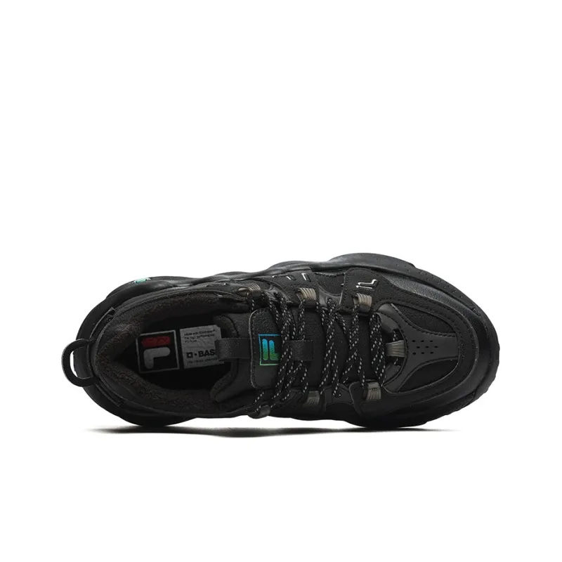 FILA Panini We Velour Retro Basketball Shoes 'Black' Women's-3