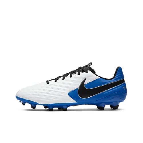 Nike Tiempo Legend 8 Soccer Shoes Unisex Low-Top White/Blue