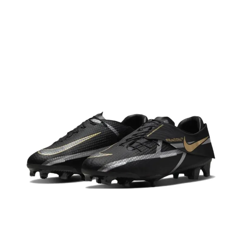 Nike Phantom GT2 Academy FlyEase Mg 'Black Metallic Gold'-2