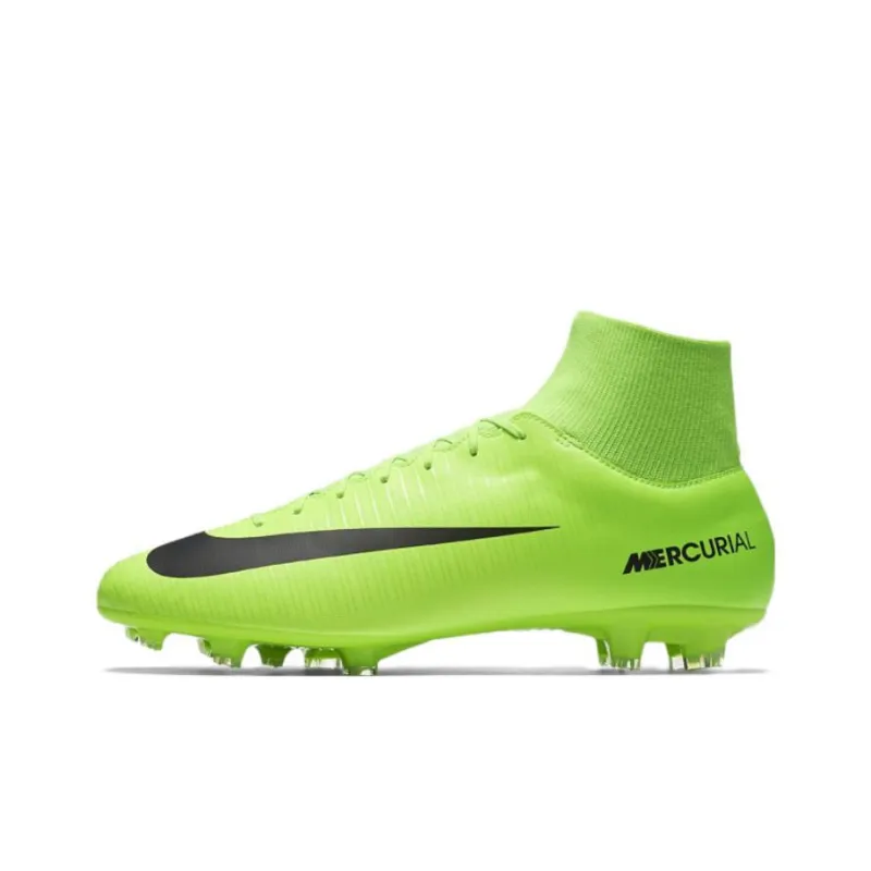 Nike Mercurial Victory Soccer Shoes Men High-Top Green/Black-0