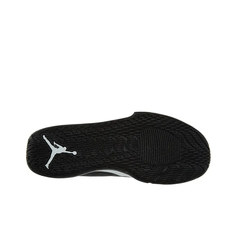 Jordan Fly Unlimited Cushioned Slip-Resistant High-Top Vintage Basketball Shoes Unisex White Black-5