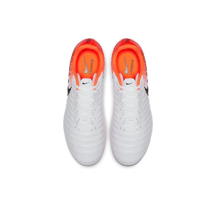 Nike Tiempo Legend 7 Soccer Shoes Men Low-Top White/Orange/Black-3