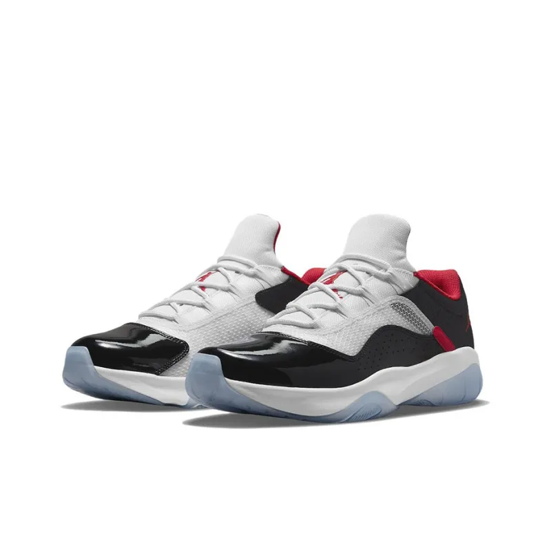 Jordan 11 Cmft Low White University Red Black-2