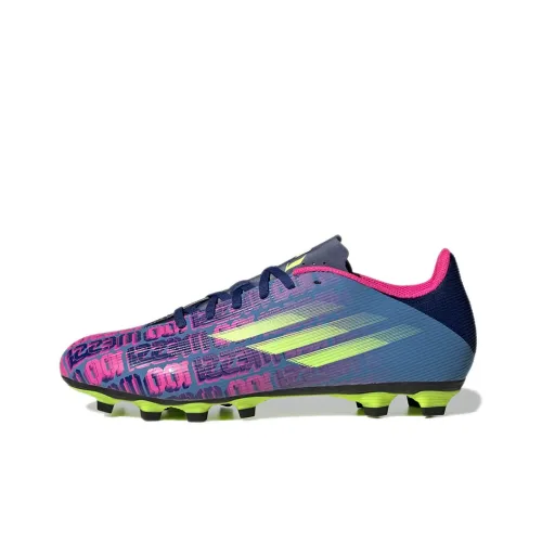 Adidas Messi Soccer Shoes Unisex Low-Top Blue/Rose Red/Neon Yellow