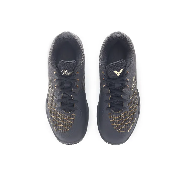 Victor Badminton Shoes Unisex Low Top Black/Gold-3