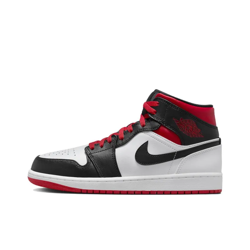 Jordan 1 Mid Gym Red Black Toe-0