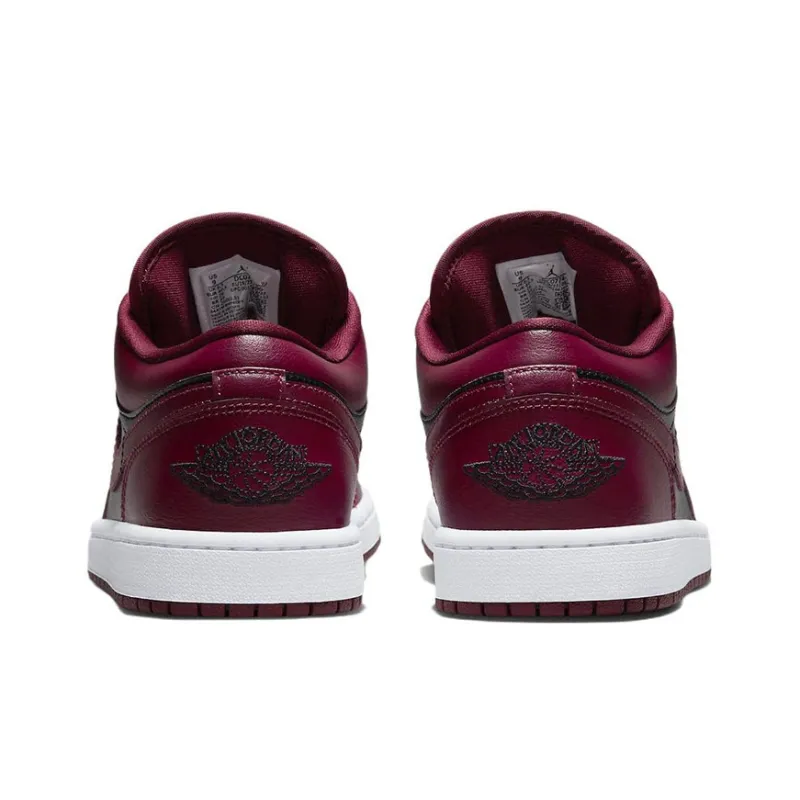 Jordan 1 Low Black Dark Beetroot Women's-4