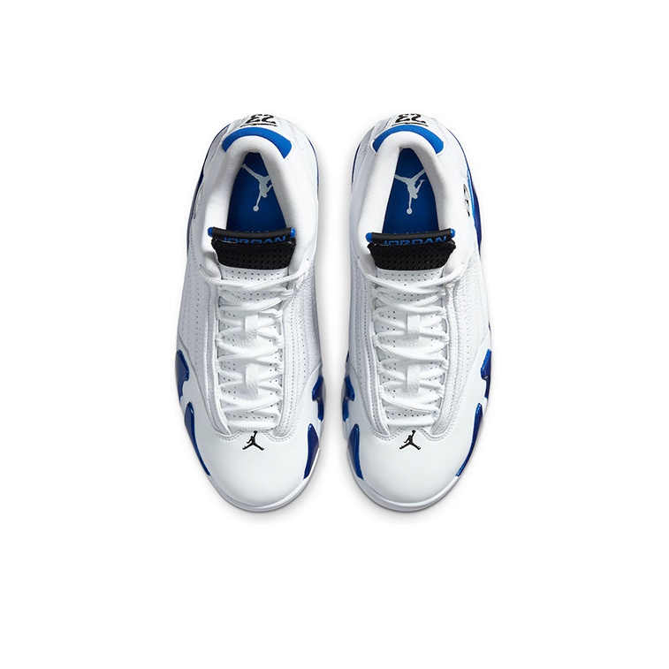 JORDAN 14 Retro White Hyper Royal POIZON