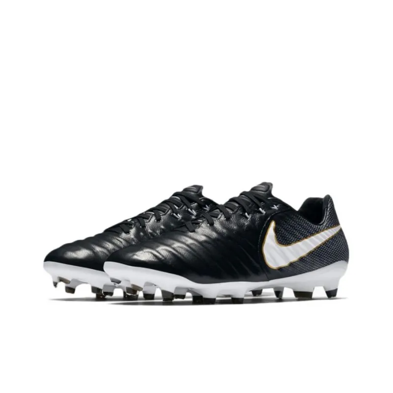 Nike TIEMPO LEGACY 3 Soccer Shoes Men Low-Top Black/Yellow/White-2