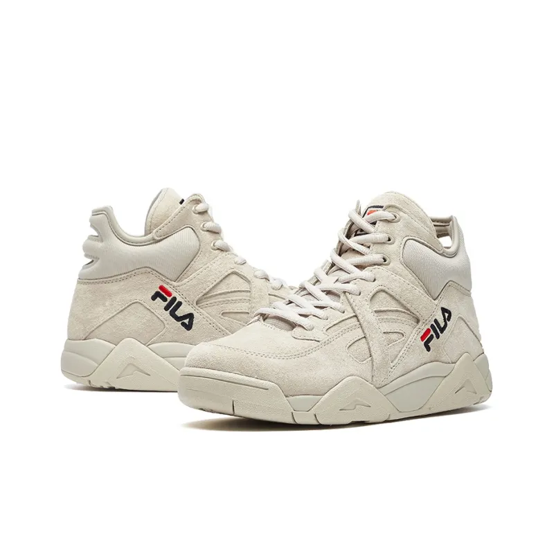 FILA Cage Cushioning, Slip Resistant, Breathable Coverage High Top Vintage Basketball Shoes Women's Oat-3