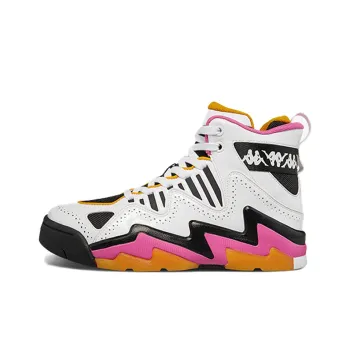 Kappa Non-slip Lightweight High-Top Vintage Basketball Shoes Unisex White Black