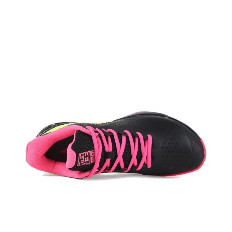 LiNing Thunder Cushioned Slip Resistant Abrasion Resistant Breathable Low Top Badminton Shoes Men's Black-2