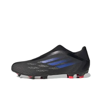 Adidas X Speedflow Laceless Firm Ground Boots Non slip Lightweight Soccer Shoes Men's Black Blue