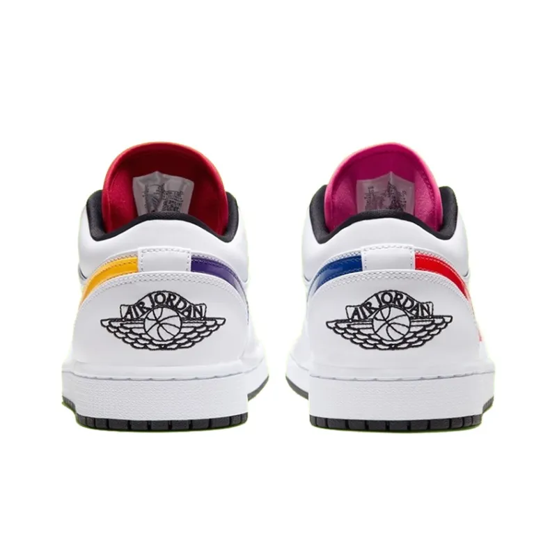 JORDAN 1 Low White Multi Color-4