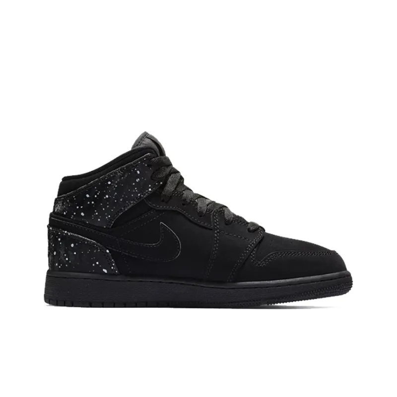 Jordan 1 Mid GS Black Rush Pink-1