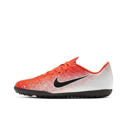 Nike Mercurial Vapor 12 Soccer Shoes Men Low-Top White/Orange