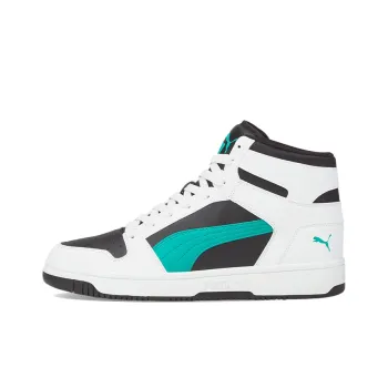 PUMA Unisex Rebound LayUp Mid Top Black/White/Green