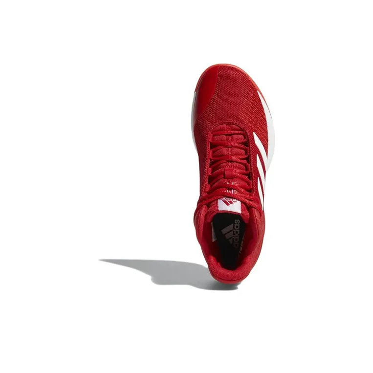Adidas Pro Spark Wear-Resistant Slip-Resistant Low-Top Vintage Basketball Shoes Men's Red-4